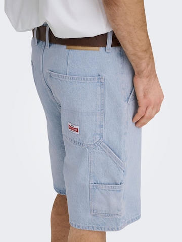 Only & Sons Loosefit Jeans 'ONSEdge' in Blauw