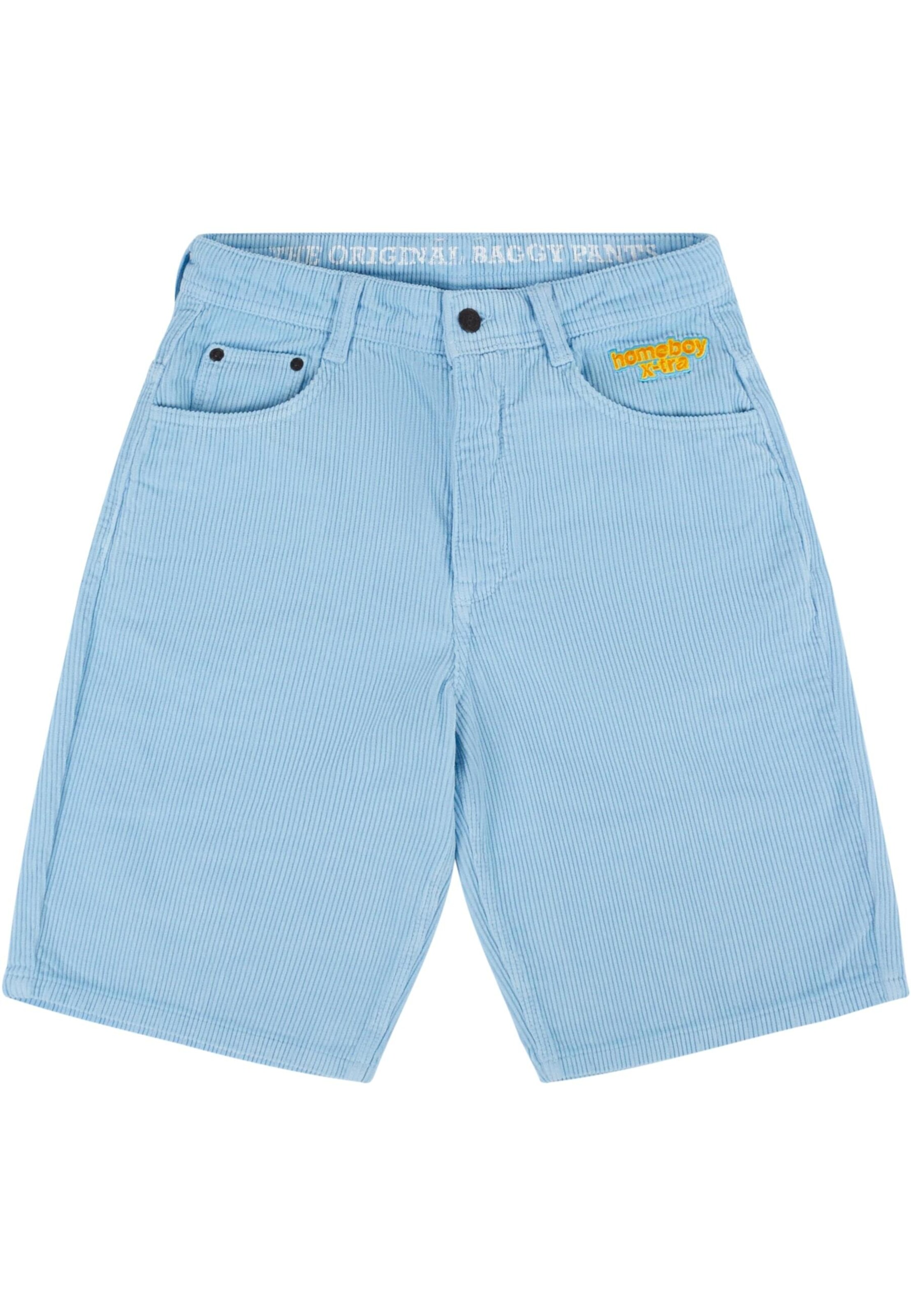 HOMEBOY Trousers in Blue: front