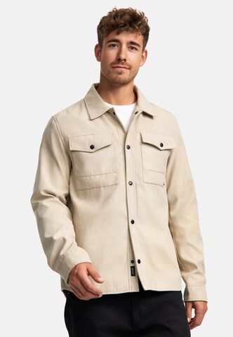 Coupe regular Chemise 'Finny' INDICODE JEANS en beige