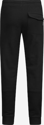 Effilé Pantalon 'Winston' Retour Jeans en noir
