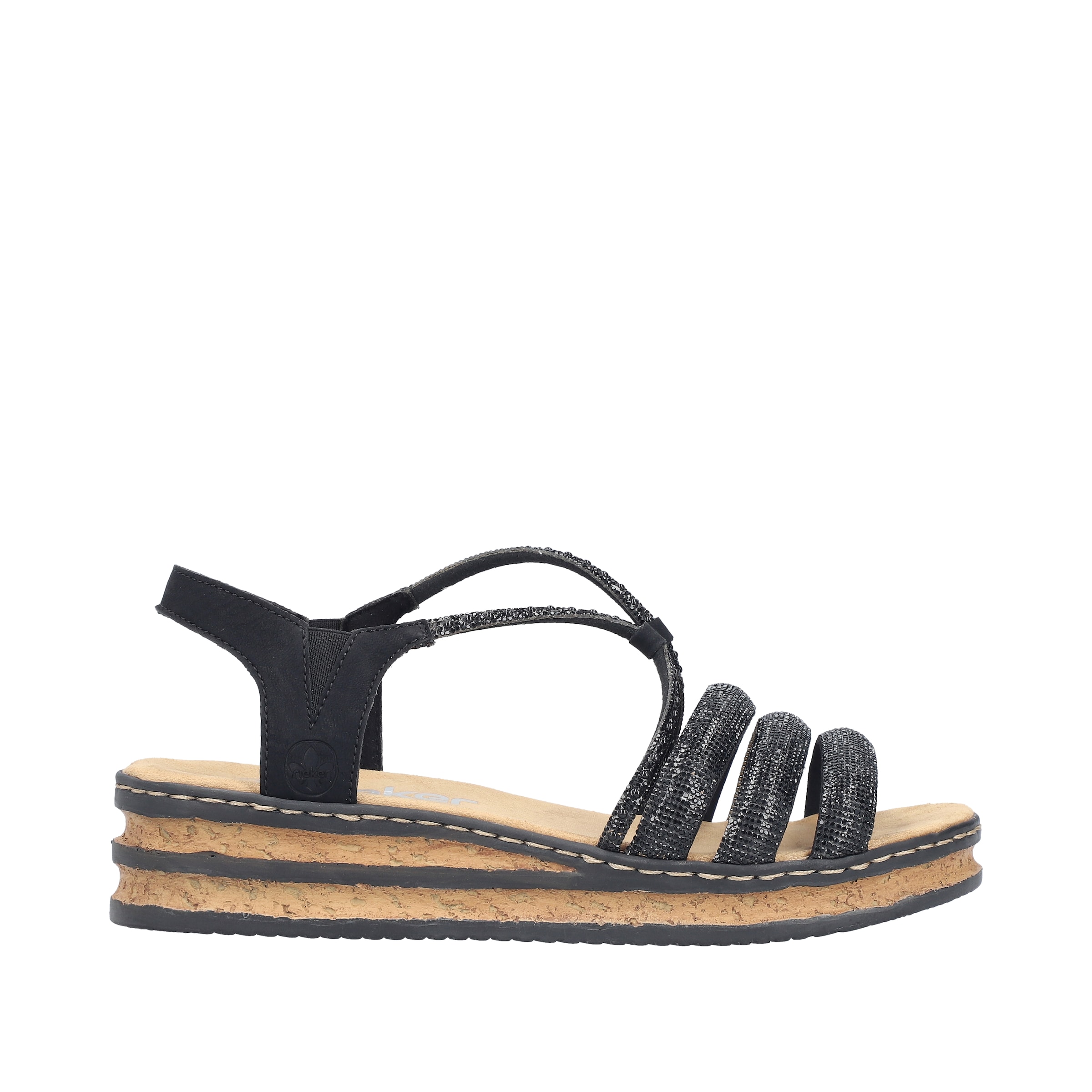 Sandales '62977' Rieker en noir