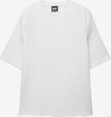 Pull&Bear Shirt in White: front