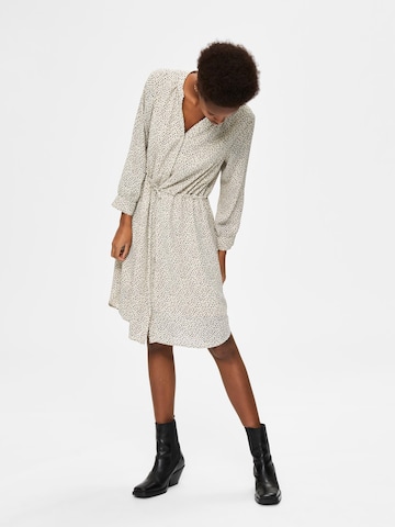 SELECTED FEMME Shirt Dress 'Damina' in Beige