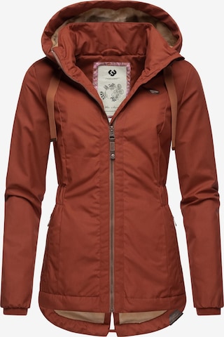 Ragwear Between-season jacket 'Varvarra' in Brown