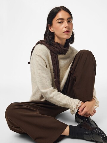PIECES Scarf 'KOMMA' in Brown