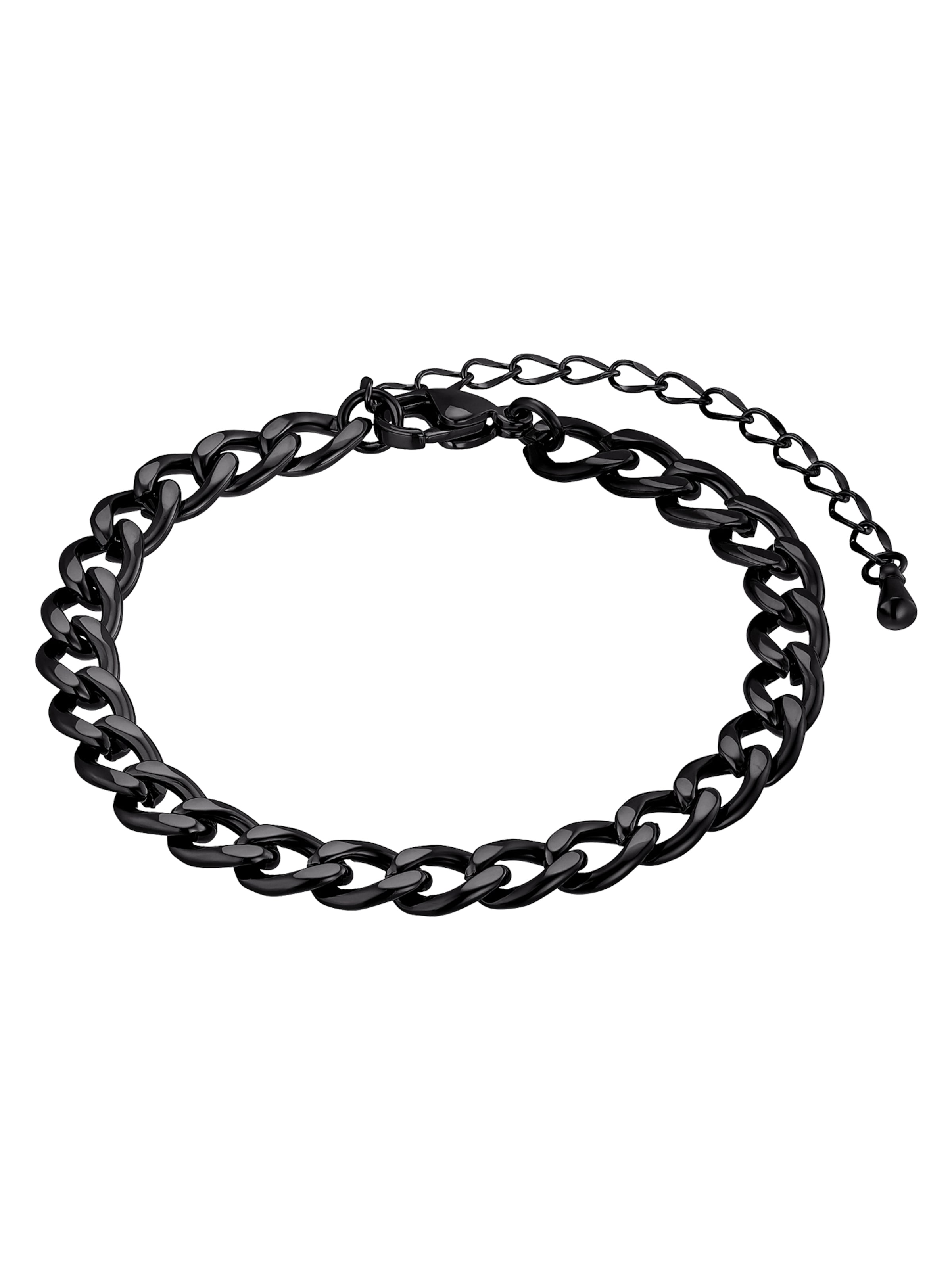 Bracelet 'Keanu' Heideman en noir : devant