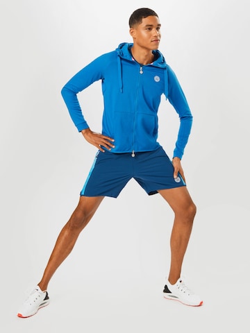 BIDI BADU Athletic Zip-Up Hoodie in Blue