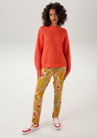 Aniston CASUAL Pullover in Orange