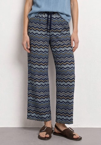 STREET ONE Wide Leg Hose in Blau
