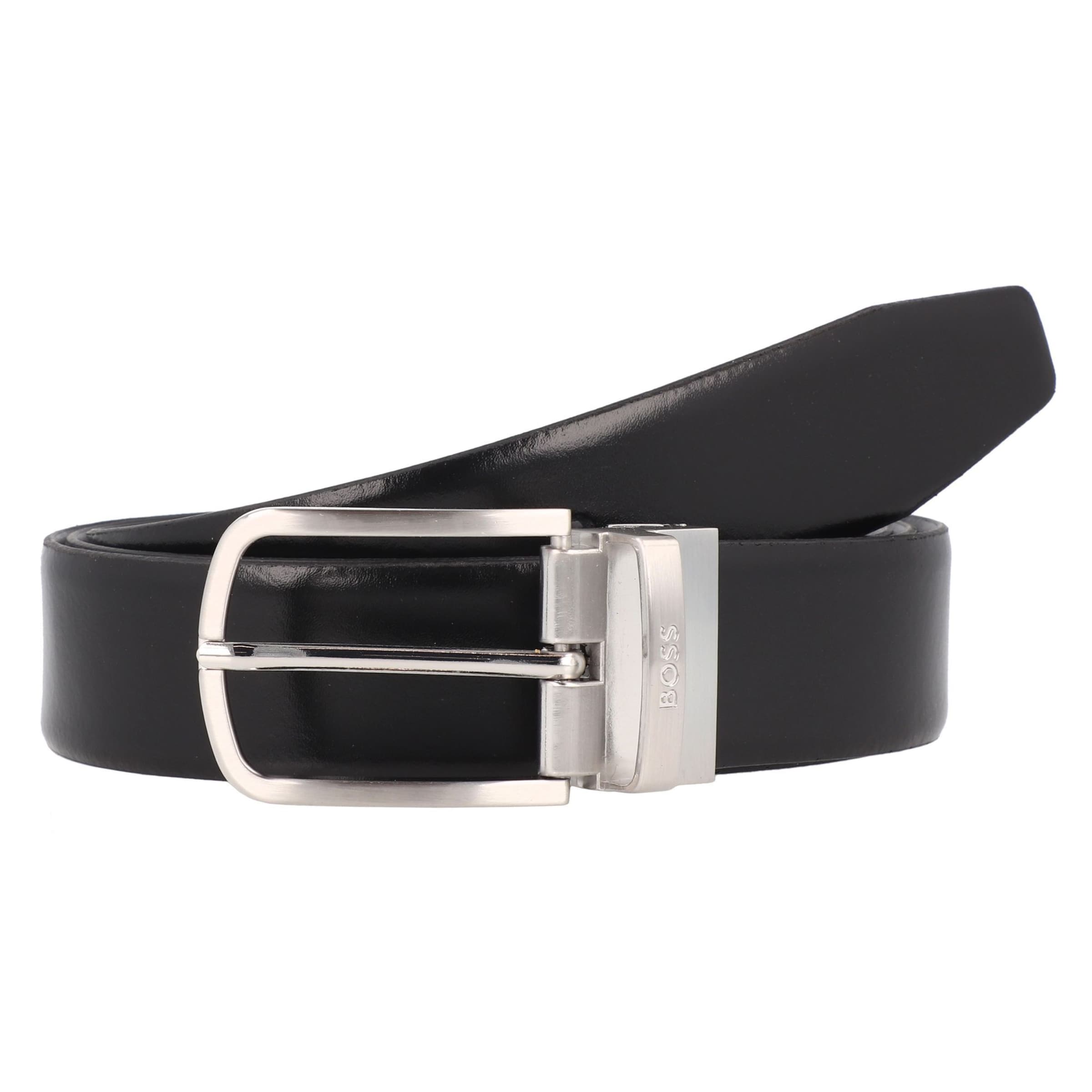 Ceinture 'Owen ' BOSS en noir : devant