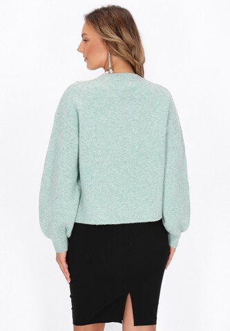 Pull-over faina en vert