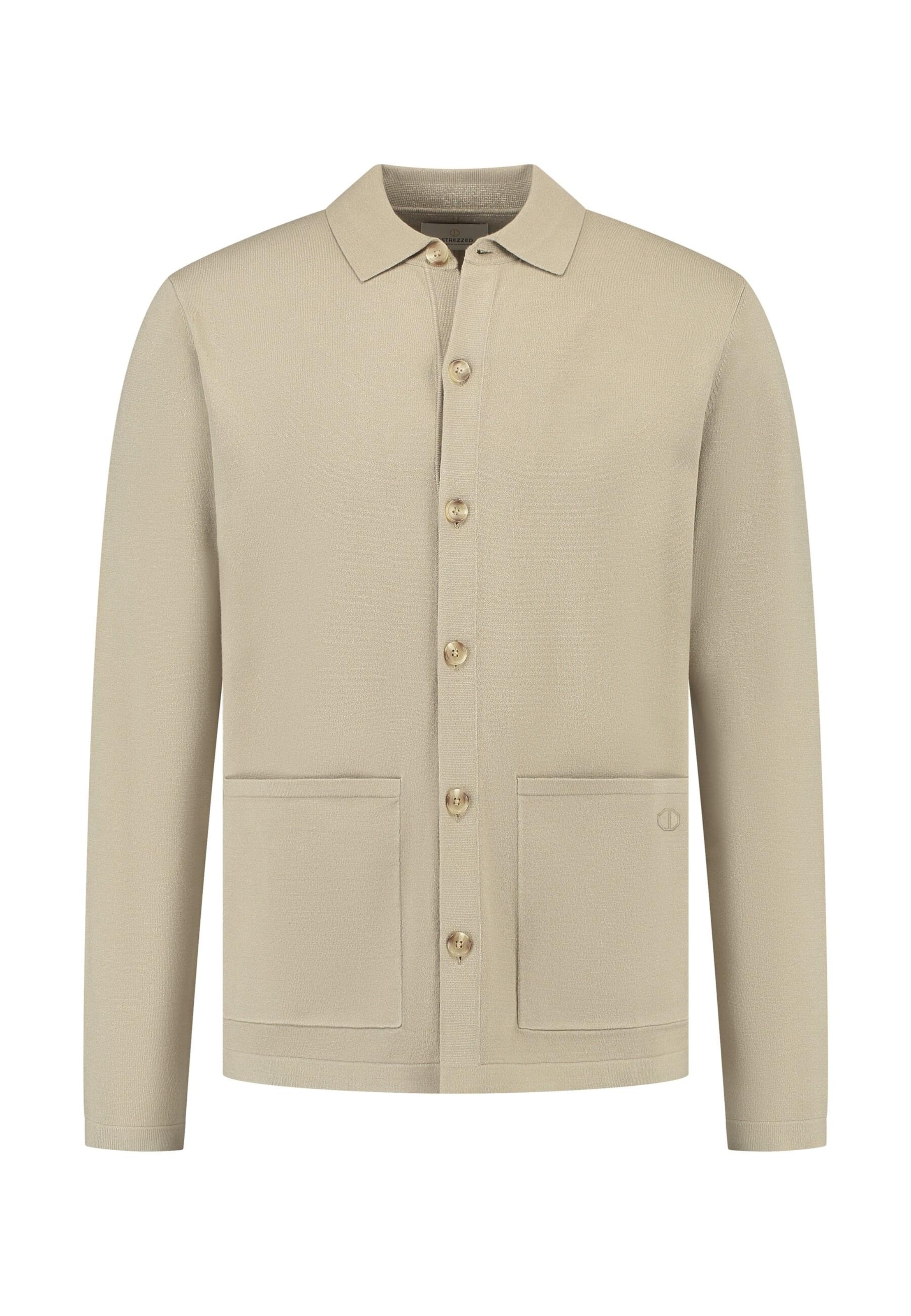 Dstrezzed Gebreid vest 'Timmy' in Beige: voorkant