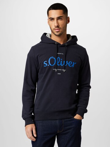 Sweat-shirt s.Oliver en bleu : devant