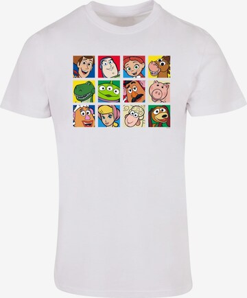 ABSOLUTE CULT T-Shirt 'Toy Story - Character Squares' in Weiß: predná strana