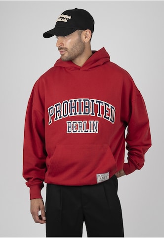 Prohibited Sweatshirt in Red: front