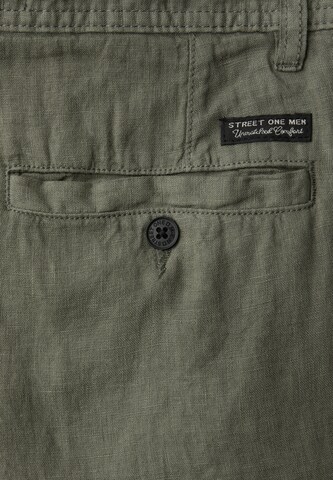 Street One MEN Regular Chino Pants in Green