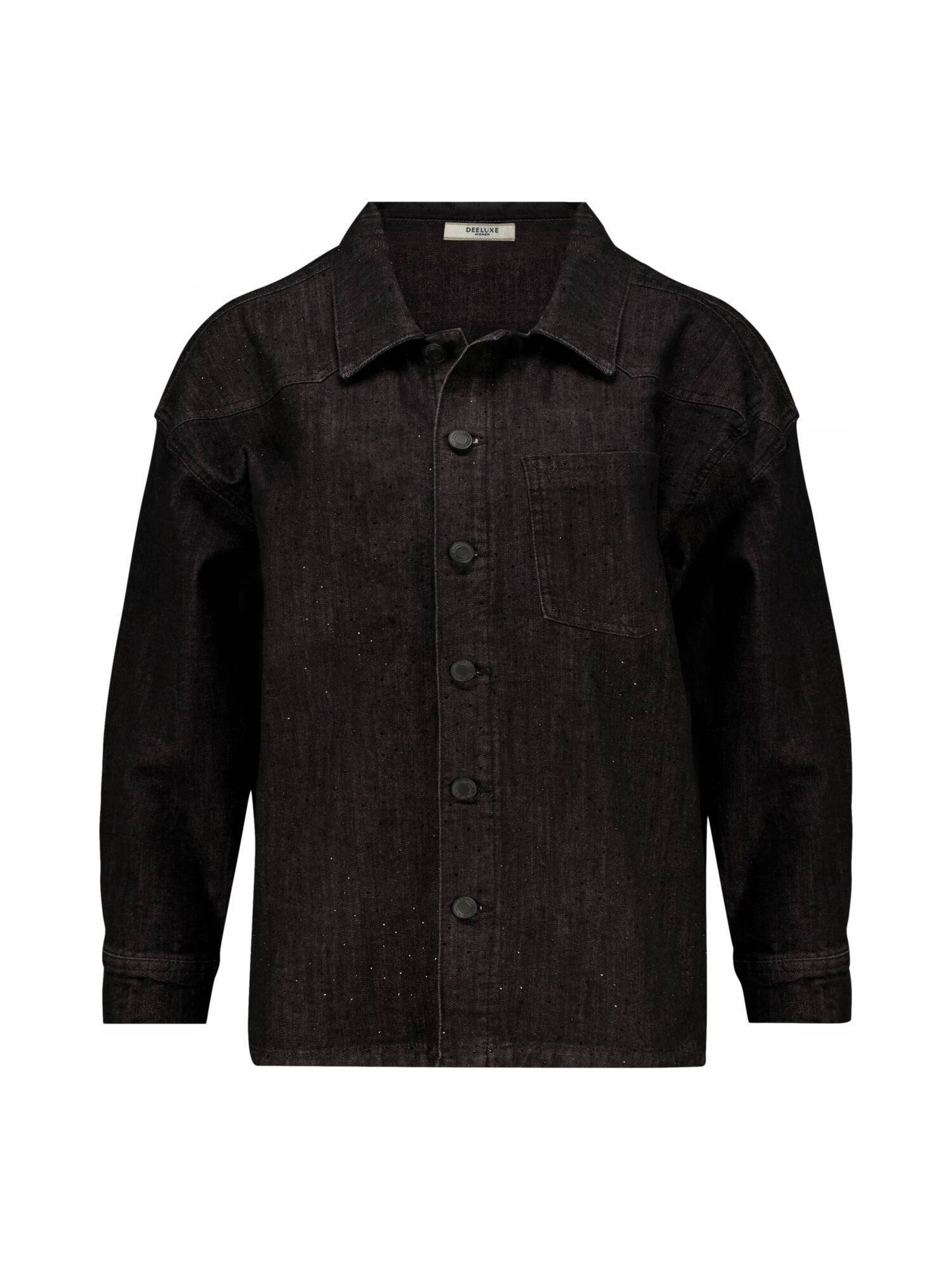 Deeluxe Blouse 'Zamora' in Zwart: voorkant