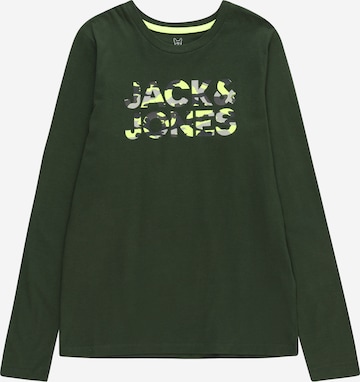 T-Shirt 'MILES' Jack & Jones Junior en vert : devant