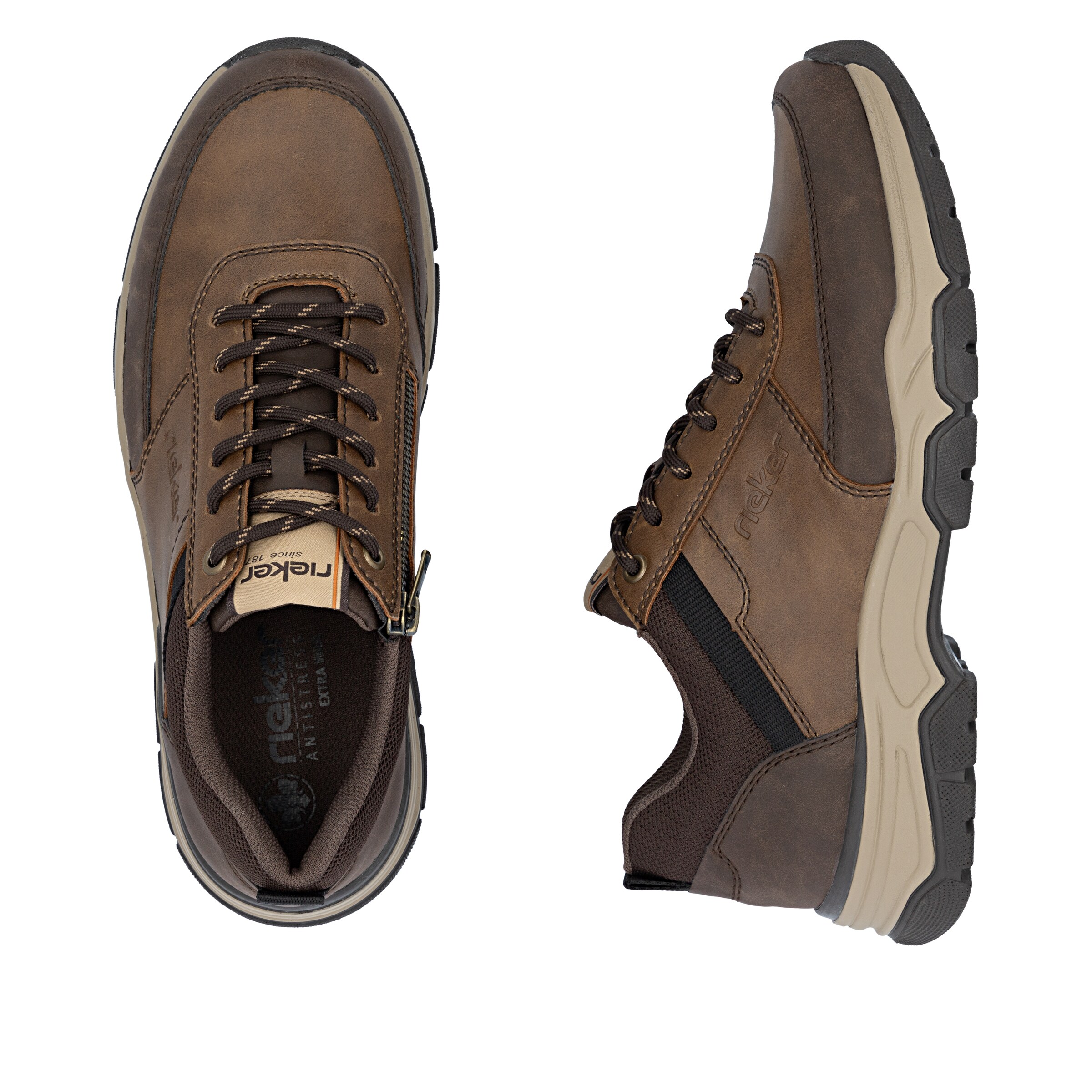 Rieker Schnürschuh in Braun