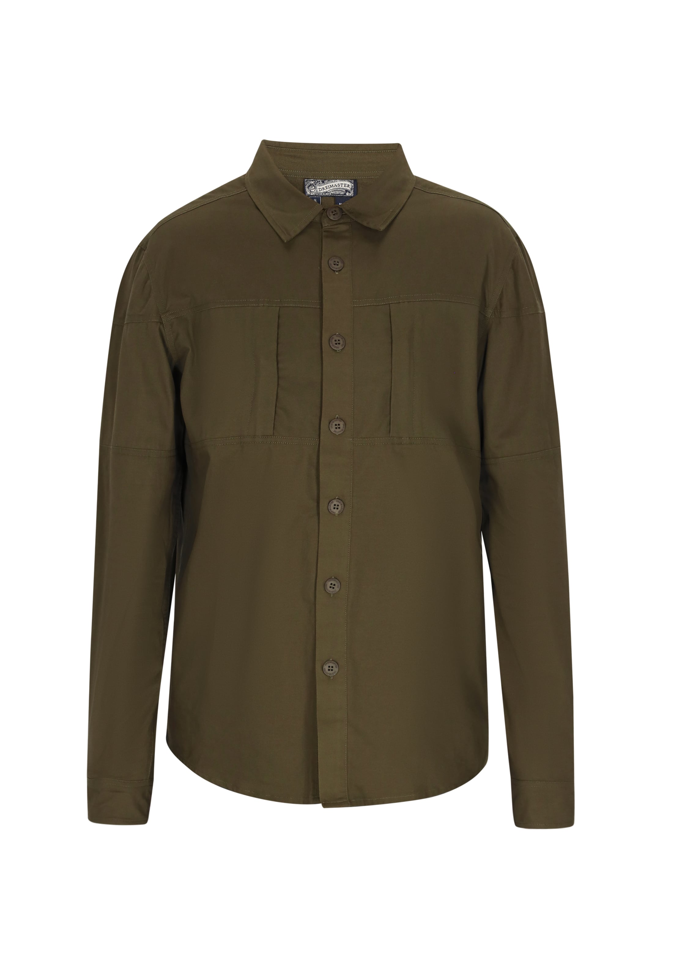 DreiMaster Vintage Средняя посадка Рубашка в Зеленый: спереди