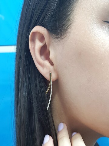 EinStein Diamant Earrings 'Tennis' in Gold