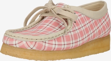 CLARKS Schnürschuhe 'Wallebee' in Pink: Vorderseite