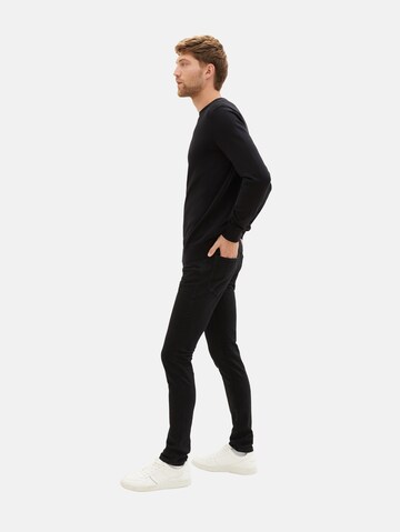 TOM TAILOR Slimfit Jeans 'Troy' in Zwart