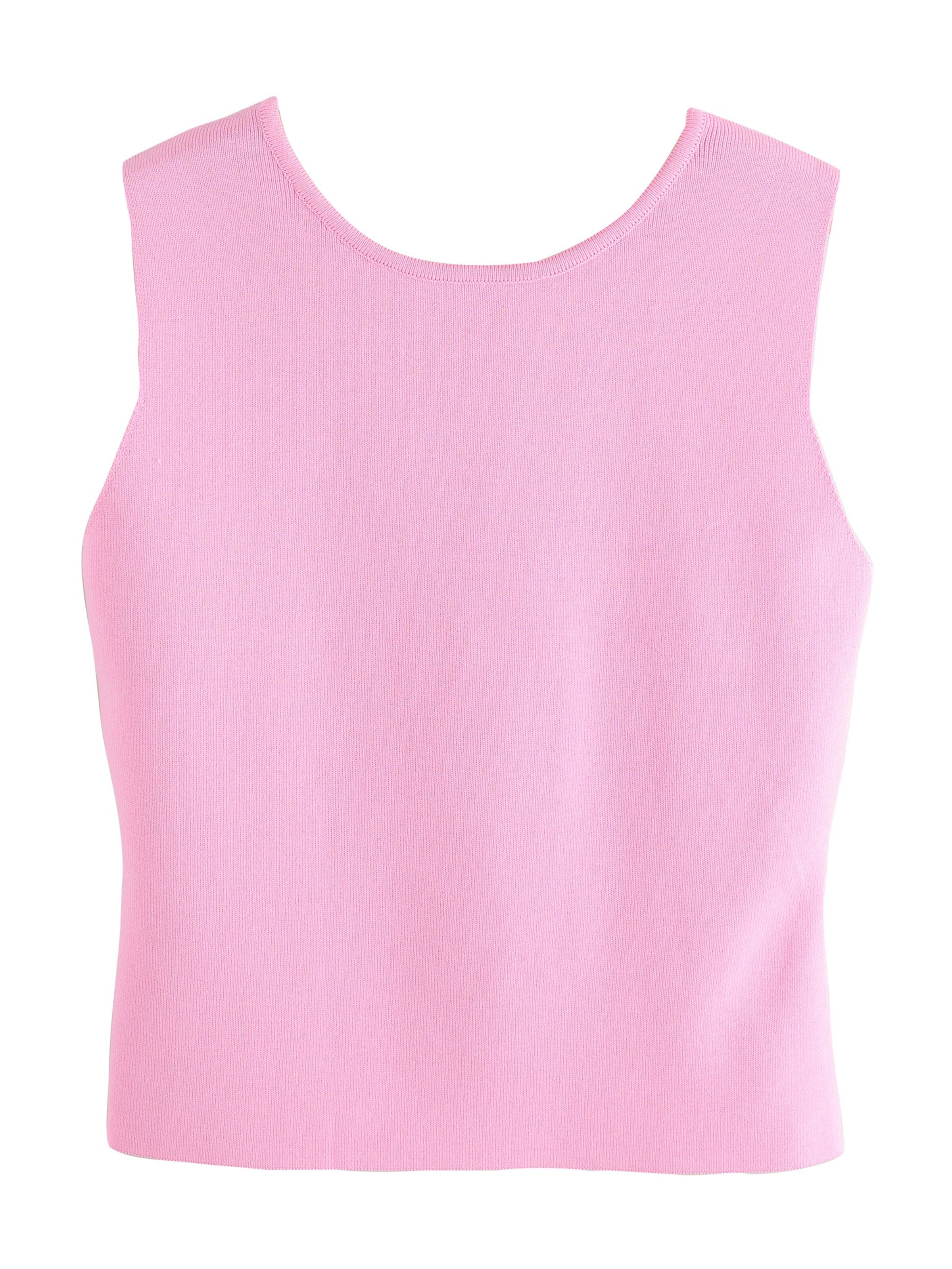 Next Stricktop in Pink: Vorderseite