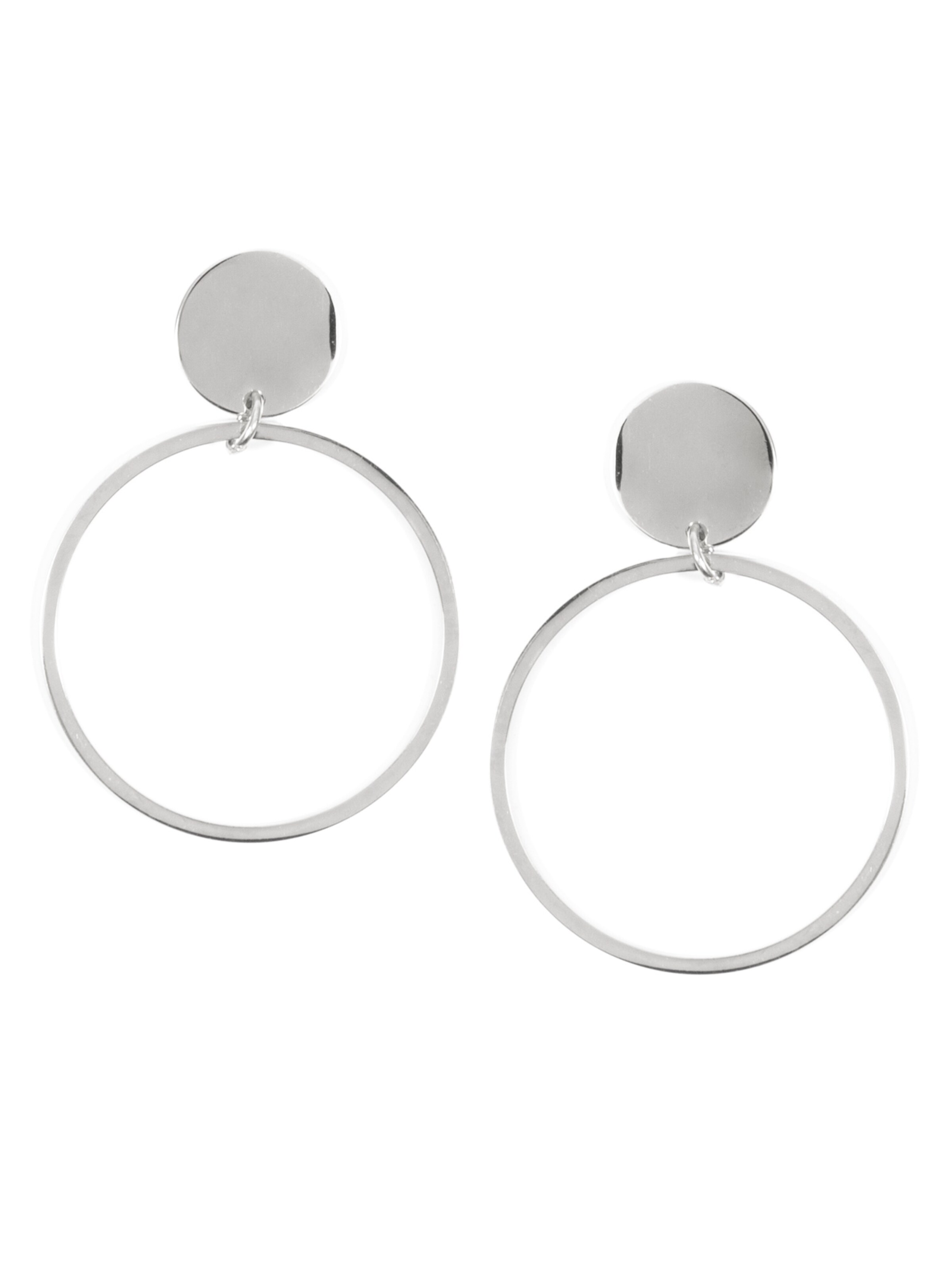 Hey Happiness Ohrringe 'Kreis'‌‌‌‌‌‌‌ in Silber