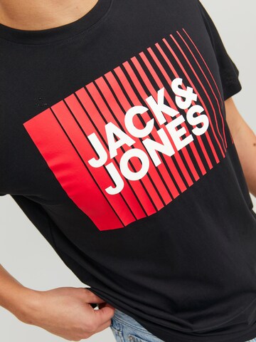 JACK & JONES Tričko 'Corp' - Čierna