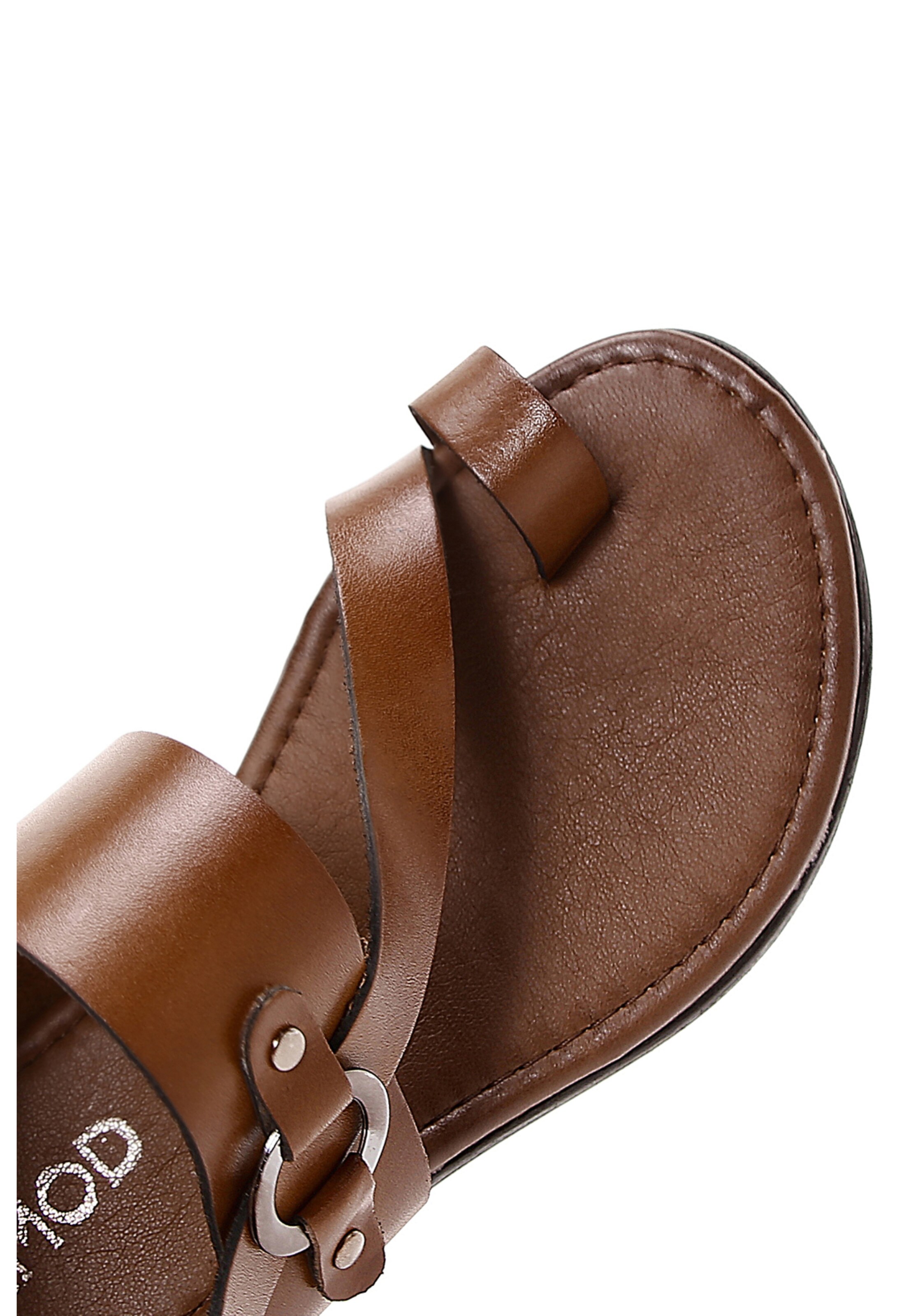 Tongs Derimod en marron