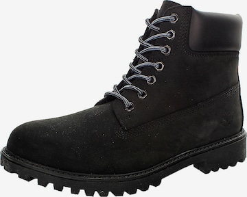 Lumberjack Lace-Up Boots 'River' in Black: front