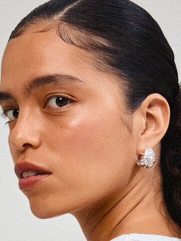 Pilgrim Earrings 'Eclipse' in Silver: front