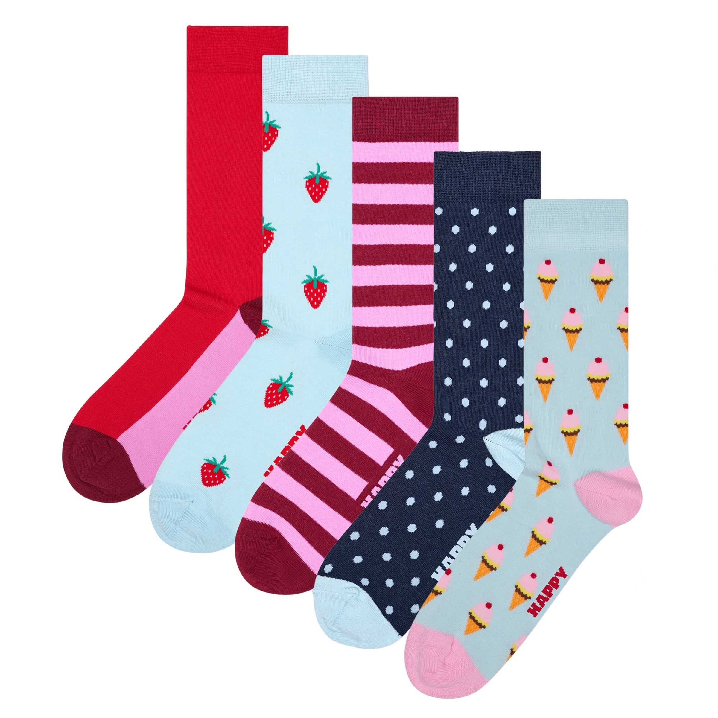 Calzino di Happy Socks in blu: frontale