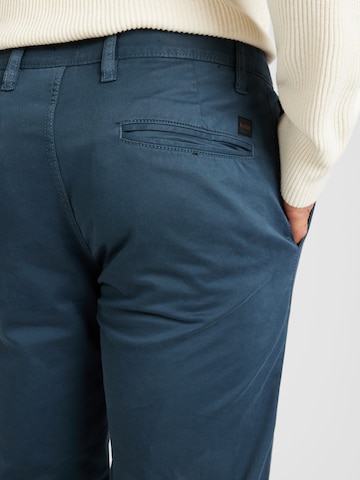BOSS Slimfit Chino hlače 'Taber' | modra barva