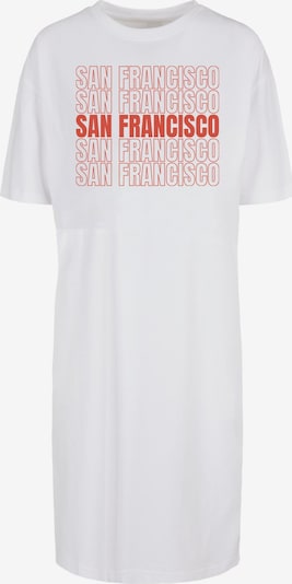 Merchcode Kleid 'San Francisco' in orange / weiß, Produktansicht