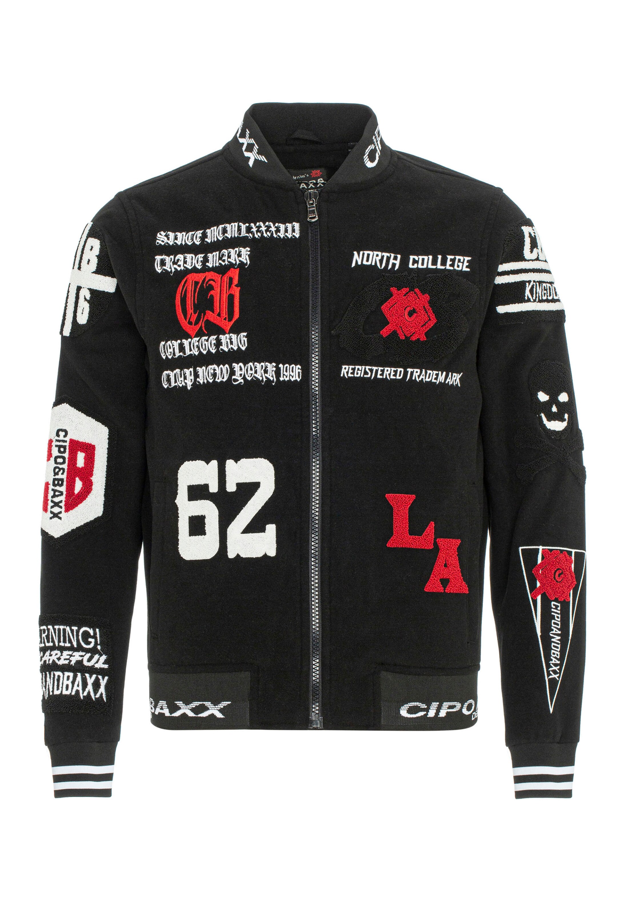 Veste mi-saison CIPO & BAXX en noir : devant