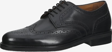 Gordon & Bros Lace-Up Shoes in Black: front