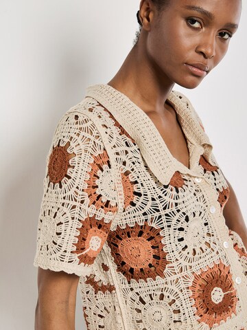 Chemisier ' ' Apricot en gris