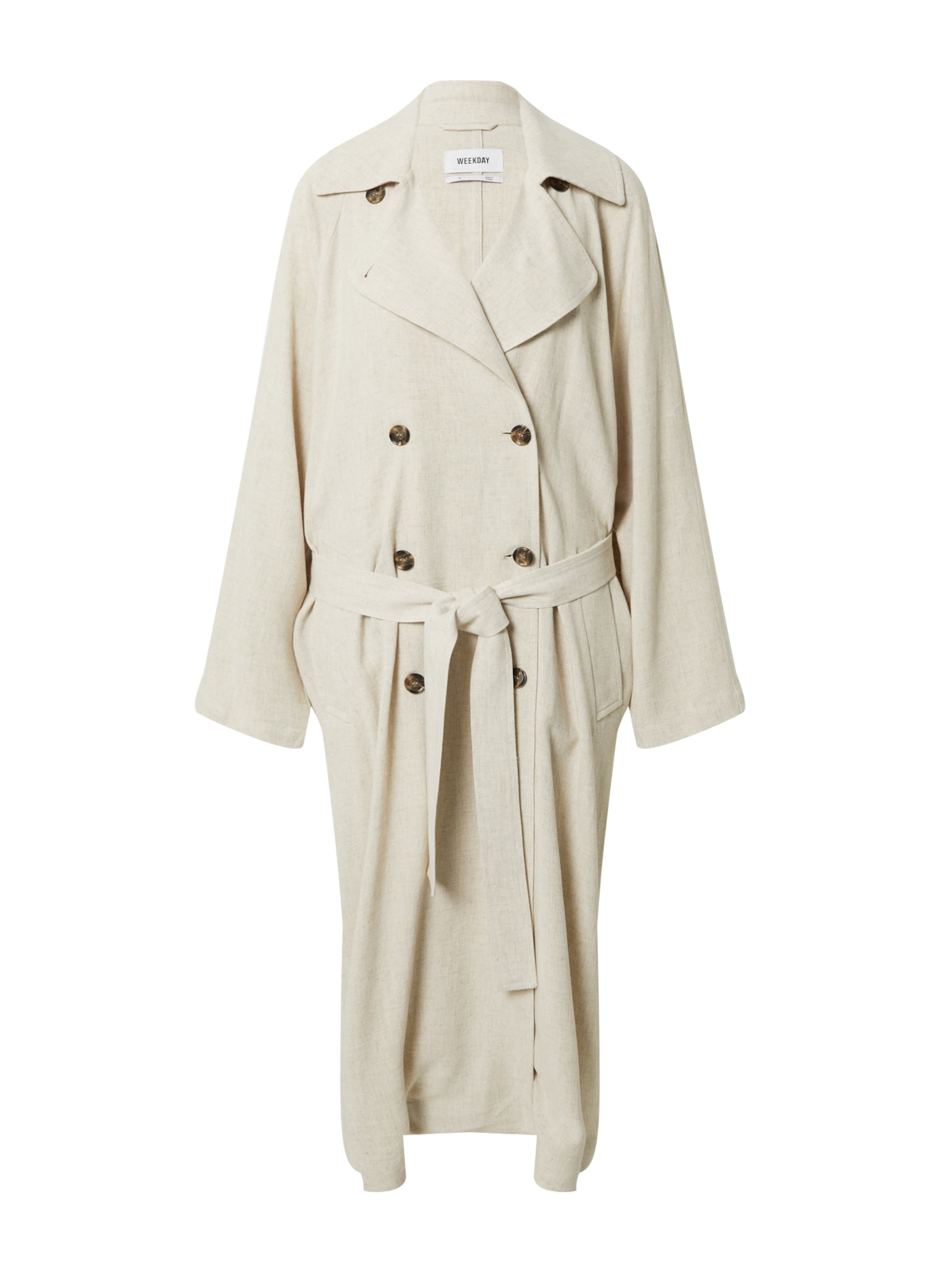 WEEKDAY Καλοκαιρινό μπουφάν 'Julie' σε λευκό: μπροστά