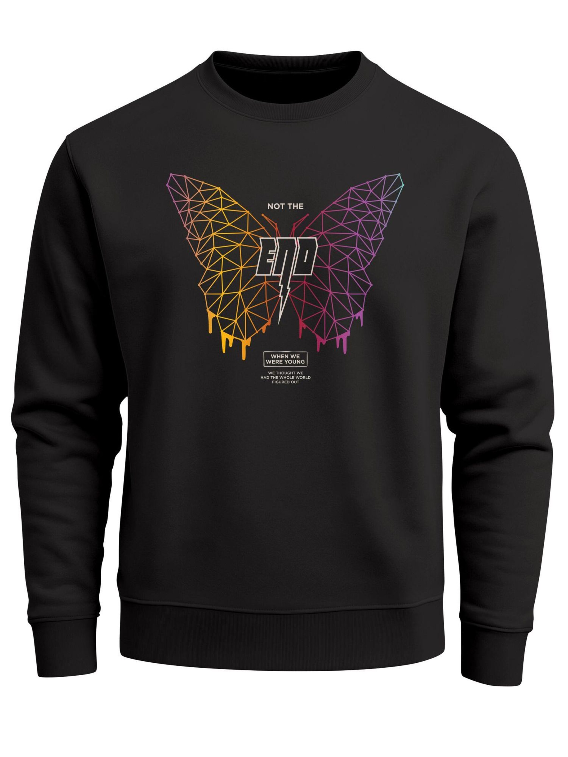 Neverless Sweatshirt 'Not the End' in Black: front