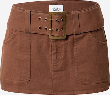 Bella x ABOUT YOU Skirt 'Stefanie' in Brown: front