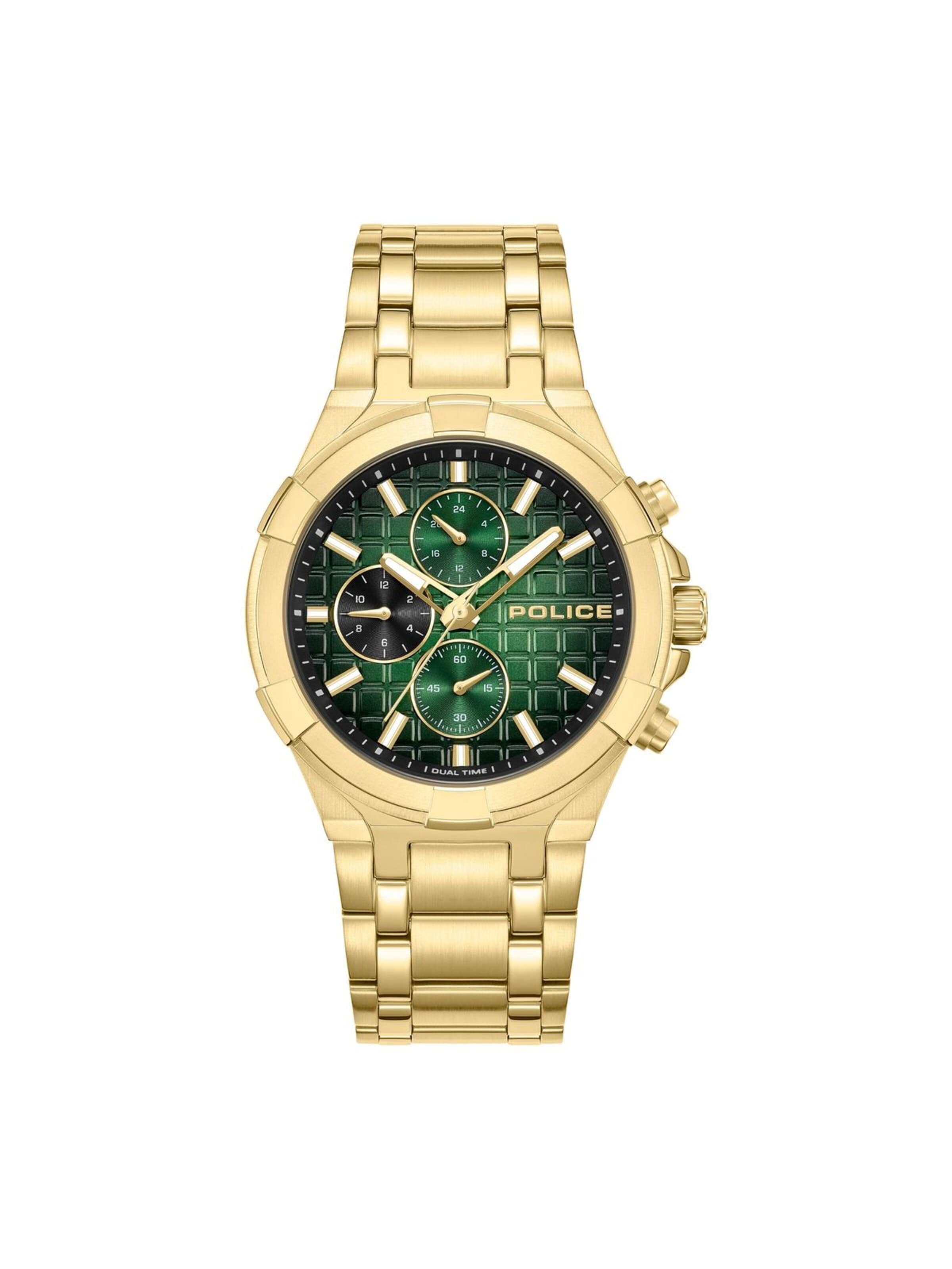POLICE Analoog horloge in Goud: voorkant