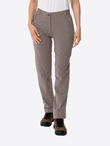 VAUDE Regular Outdoor Pants 'Farley P III ' in Grey: front