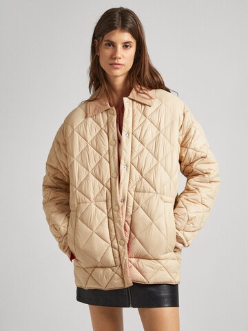 Pepe Jeans Between-Season Jacket 'SHINE' in Beige: front