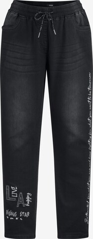 Regular Pantalon MIAMODA en noir : devant