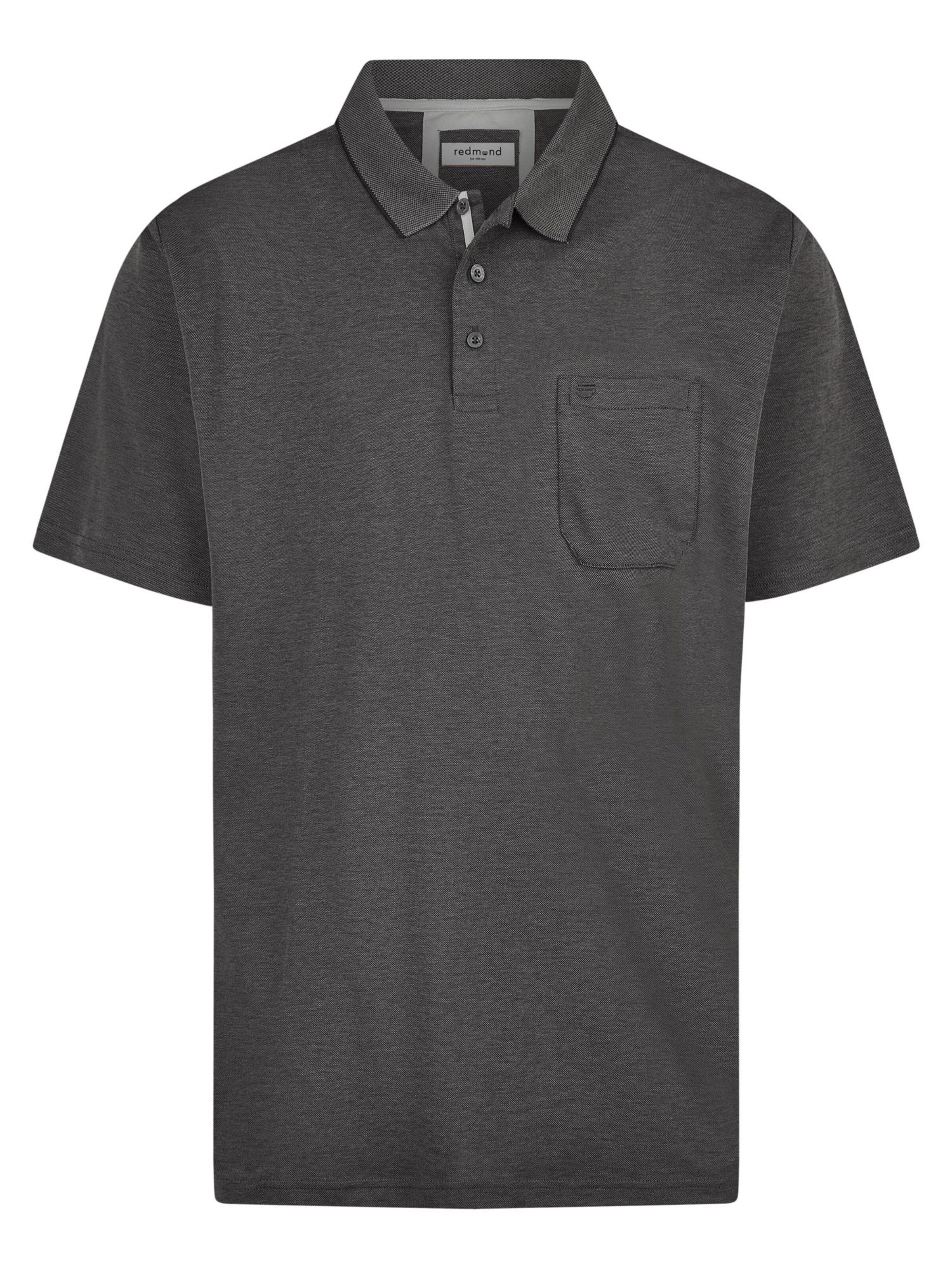 redmond Shirt 'Basic'‌‌‌‌‌‌ in Grau: Vorderseite