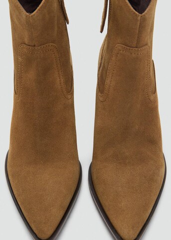 MANGO Ankle Boots 'Pacifico' in Brown