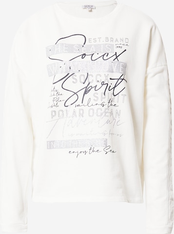 Soccx Sweatshirt 'Into The Blue' in Beige: predná strana