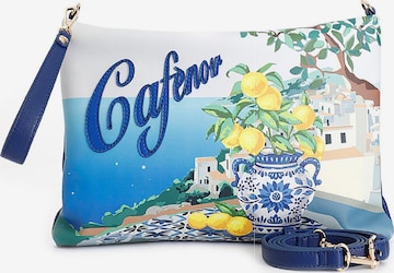 CAFè NOIR Clutch in Blue: front